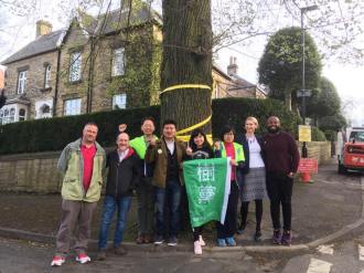 The Taiwanese Tree Party with Sheffield tree protestors